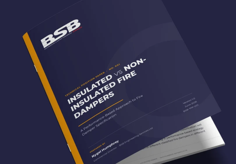 BSB Dampers | BSB launches new technical position paper on insulated and non-insulated fire dampers