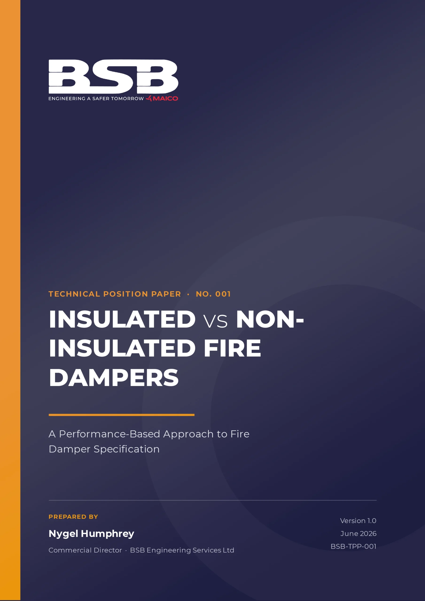 BSB Dampers | Insulated vs Non-Insulated Fire Dampers